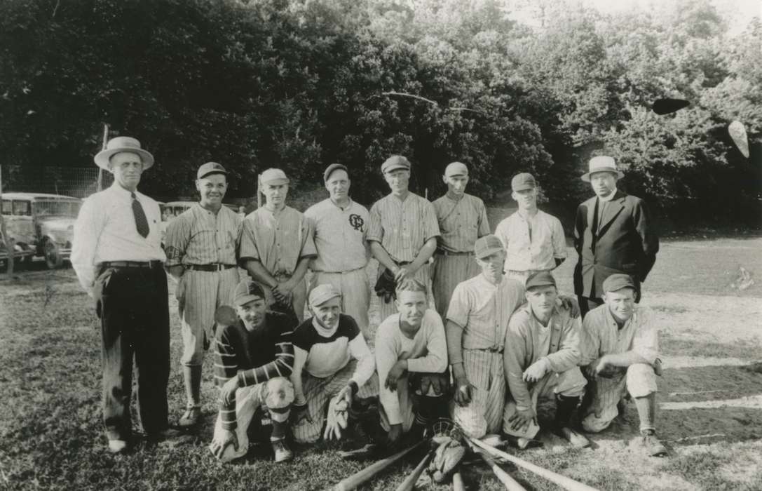 team, Iowa, Logsdon, Teryl, Portraits - Group, IA, Iowa History, history of Iowa, baseball, Sports
