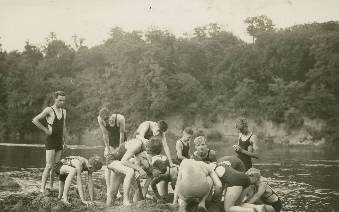 swimming, boy scouts, Outdoor Recreation, Iowa, Children, McMurray, Doug, Iowa History, history of Iowa, Webster City, IA, Lakes, Rivers, and Streams