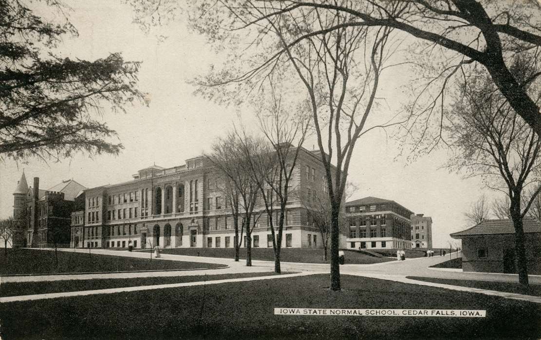 iowa state normal school, Cedar Falls, IA, history of Iowa, Schools and Education, old admin, university of northern iowa, uni, Iowa History, Iowa, lang hall, UNI Special Collections & University Archives