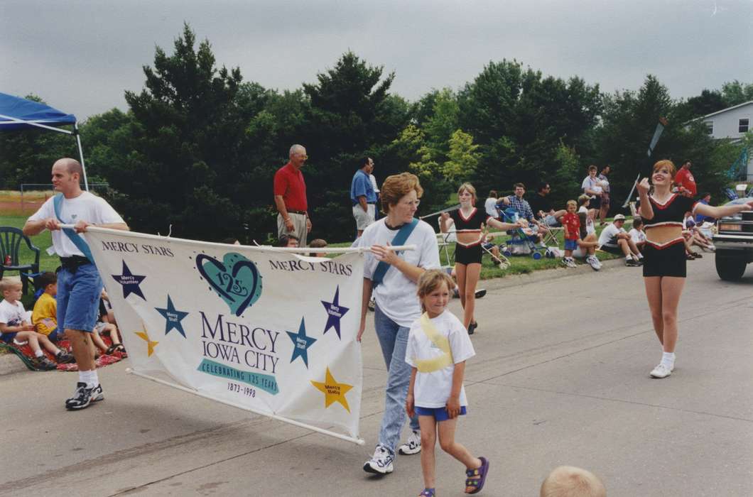 mercy hospital, Hospitals, fourth of july, Johnson County Historical Society, banner, Fairs and Festivals, baton, Holidays, parade