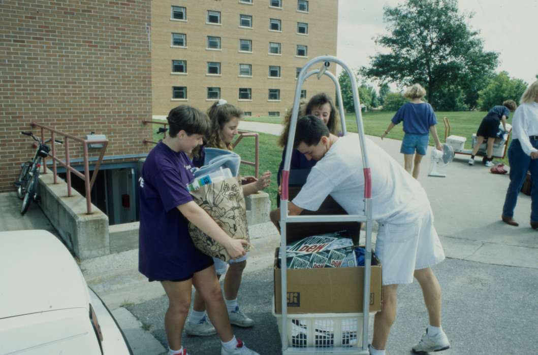 dormitory, history of Iowa, uni, luggage, university of northern iowa, Iowa, Iowa History, Cedar Falls, IA, dorm, UNI Special Collections & University Archives, Schools and Education