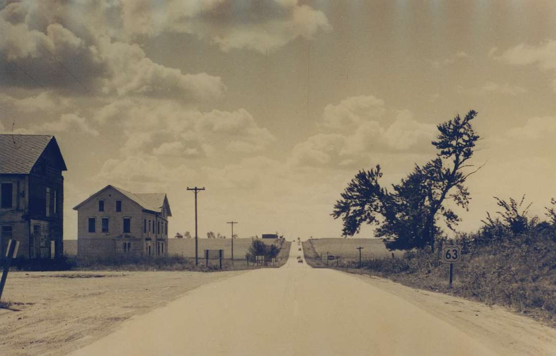 highway, Homes, Iowa History, Iowa, history of Iowa, house, Waverly Public Library