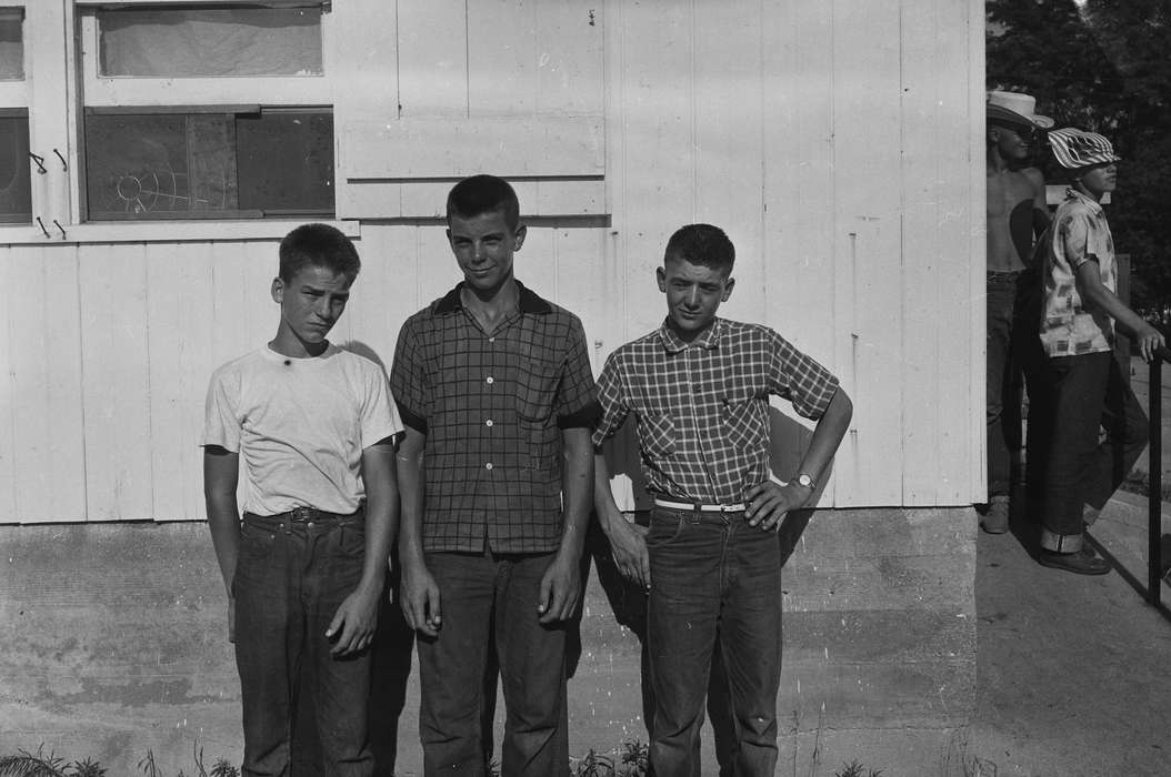 plaid shirt, Portraits - Group, Iowa, IA, United States, Photos, historic, squint, Coon Rapids, Coon Rapids Enterprise, Fairs and Festivals, history, ia, boys, smile, Children