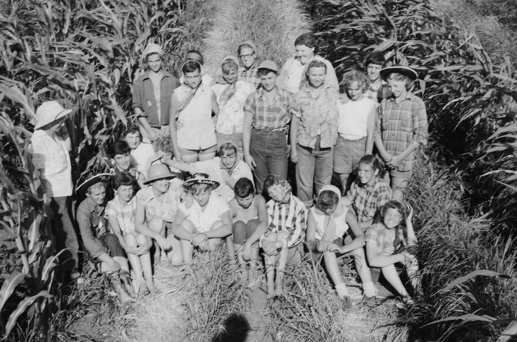 Portraits - Group, Iowa, IA, United States, Photos, detassling, Labor and Occupations, historic, Coon Rapids, Farms, history, ia, Coon Rapids Enterprise, workers, corn