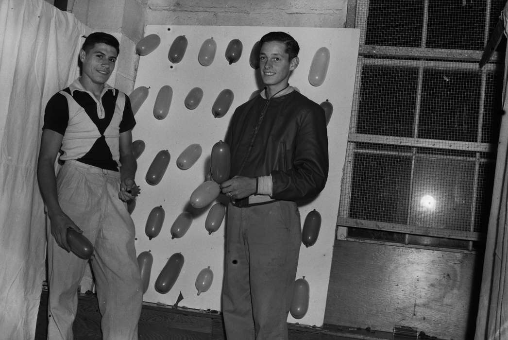 Portraits - Group, United States, Holidays, history, ia, game, halloween, Photos, Leisure, Coon Rapids Enterprise, young men, historic, balloons, Iowa, IA, Coon Rapids