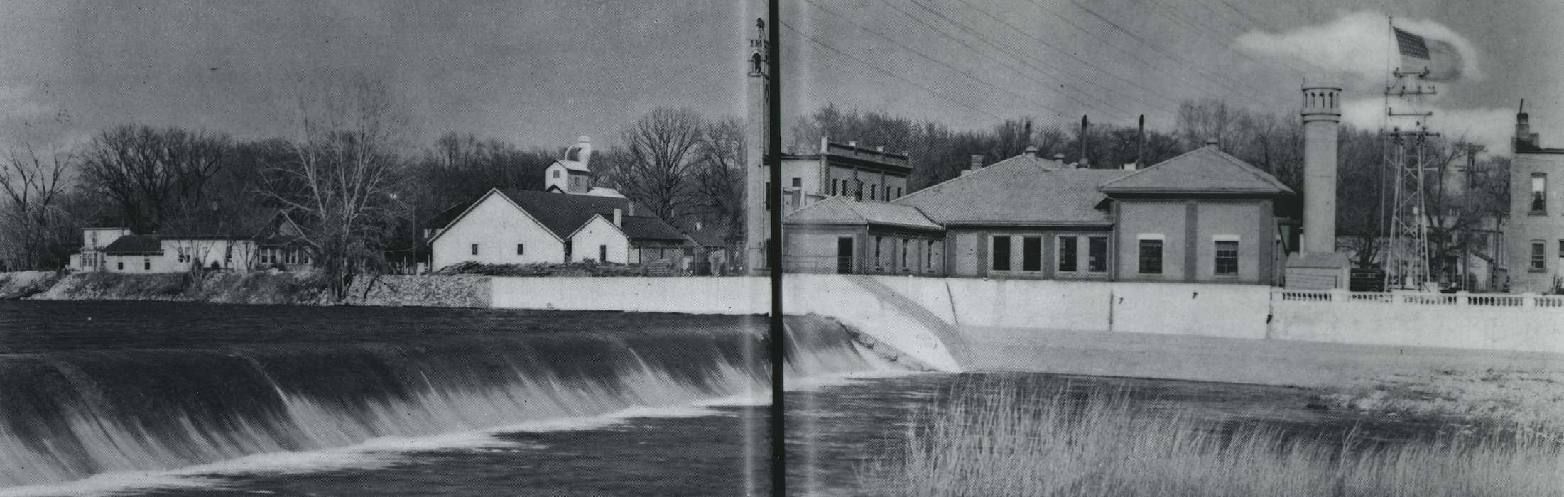 Lakes, Rivers, and Streams, Cities and Towns, history of Iowa, Waverly, IA, river, Iowa, Waverly Public Library, Iowa History, dam