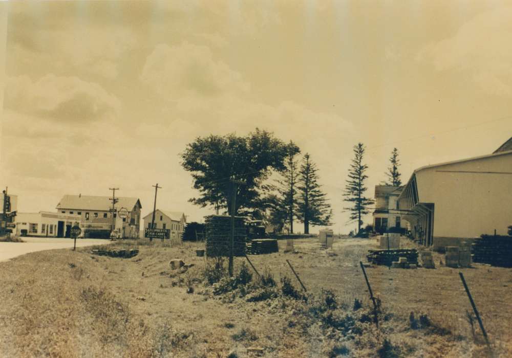 Businesses and Factories, Cities and Towns, Iowa, buildings, small towns, history of Iowa, Waverly Public Library, Iowa History