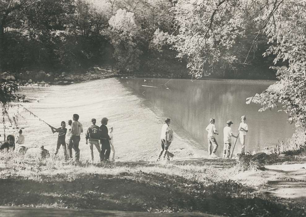 fishing, Waverly Public Library, Portraits - Individual, Outdoor Recreation, river, Iowa History, Lakes, Rivers, and Streams, Iowa, Clarksville, IA, Leisure, history of Iowa, Children