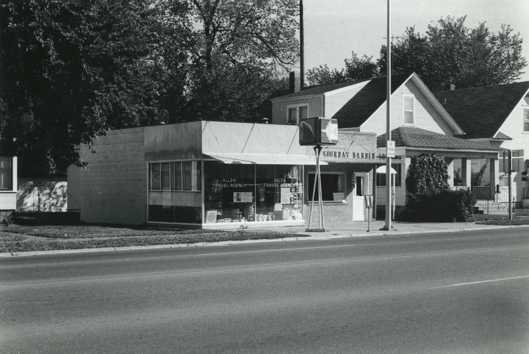 Photos, history, Businesses and Factories, Iowa, correct date needed, Cities and Towns, Waverly Public Library, storefront, street, Janesville, United States, ia, IA, historic