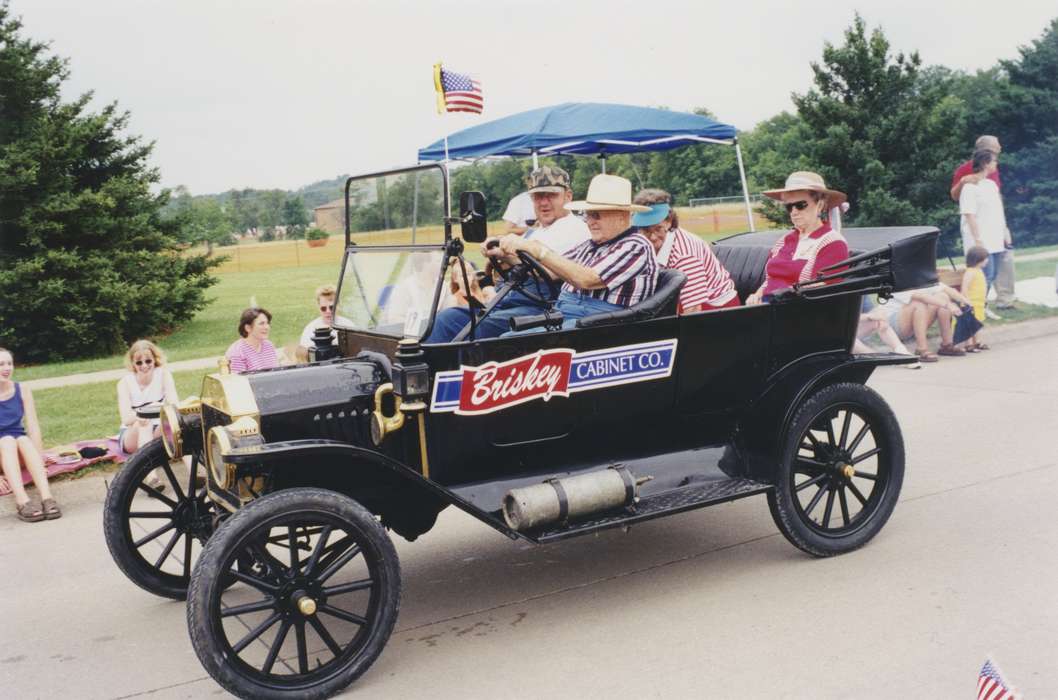fourth of july, Johnson County Historical Society, Motorized Vehicles, Fairs and Festivals, model t, Businesses and Factories, Holidays, cabinetry, parade