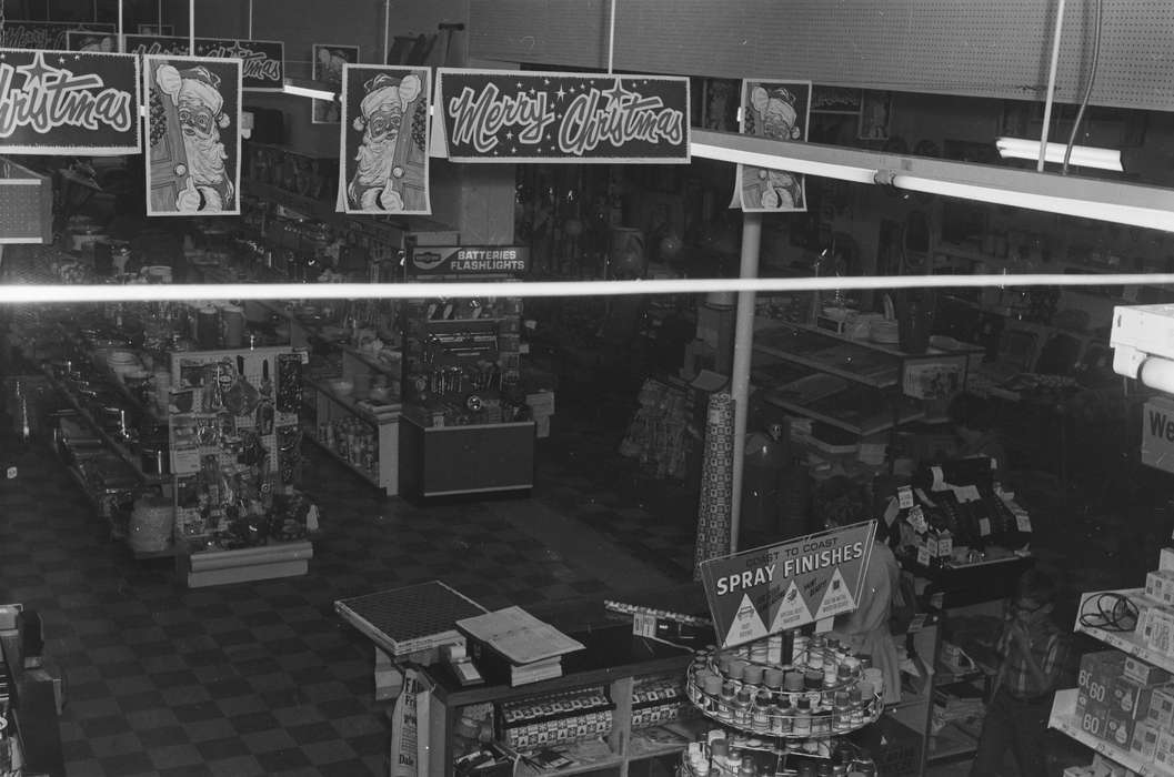 Holidays, ia, signs, christmas decorations, Iowa, history, IA, variety store, Coon Rapids, Photos, Coon Rapids Enterprise, historic, United States, Businesses and Factories