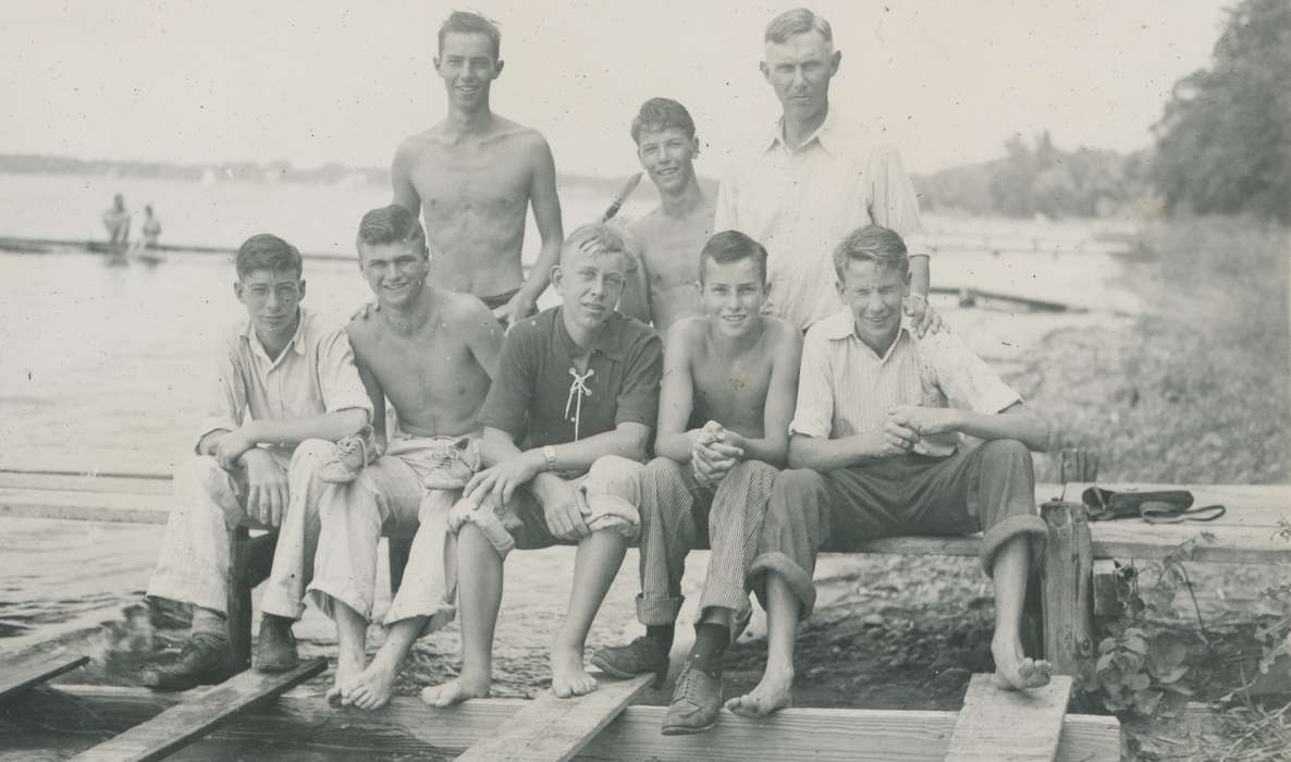 Iowa, Portraits - Group, boy scouts, McMurray, Doug, Outdoor Recreation, history of Iowa, Iowa History, Clear Lake, IA