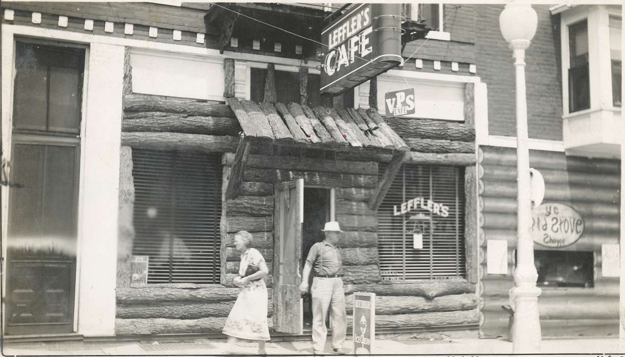 cafe, Iowa History, history of Iowa, Iowa, Reed, Audrey, Main Streets & Town Squares