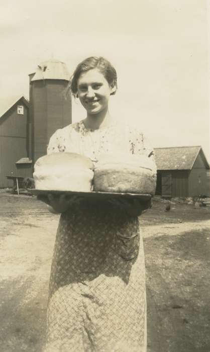 Ostrum (Bratland), Arlene, bread, Farms, Iowa History, Lu Verne, IA, Iowa, Food and Meals, history of Iowa