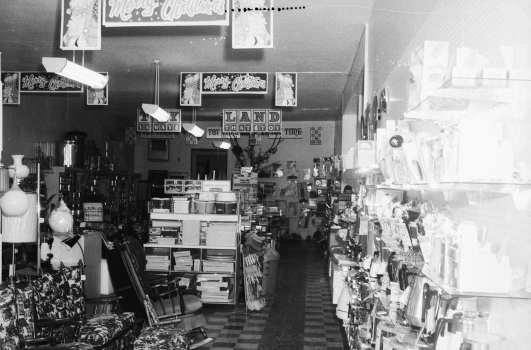 Holidays, ia, signs, Iowa, lamps, history, IA, variety store, Coon Rapids, Photos, Coon Rapids Enterprise, historic, United States, Businesses and Factories