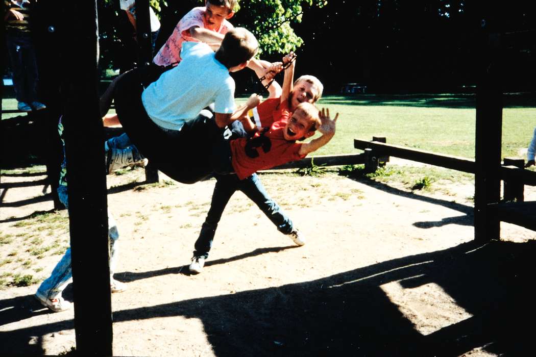 ia, playground, Outdoor Recreation, Iowa, Coon Rapids Enterprise, Children, wave, United States, second grade missouri trip, history, tire swing, Photos, Portraits - Group, playground equipment, missouri trip, historic, MO, school trip