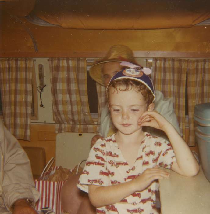 hat, Iowa, Children, Iowa History, camping, Families, O'Loughlin, Jim, history of Iowa, Manchester, CT