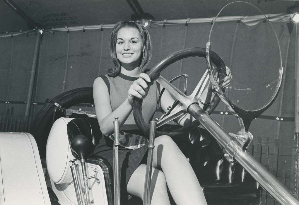 national cattle congress, steering wheel, cattle congress, Motorized Vehicles, Photos, history, ia, IA, historic, Portraits - Individual, teen, Black Hawk, Iowa, Waterloo, Fairs and Festivals, Grout Museum of History and Science, United States