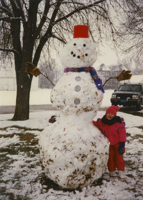snowman, snow, cherokee, Outdoor Recreation, Iowa History, Iowa, Paullina, IA, Rehder, Kylon, history of Iowa, jeep, Children
