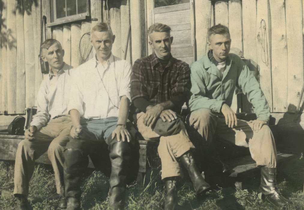 Portraits - Group, McMurray, Doug, Christina Lake, British Columbia, Iowa, Iowa History, history of Iowa, boots