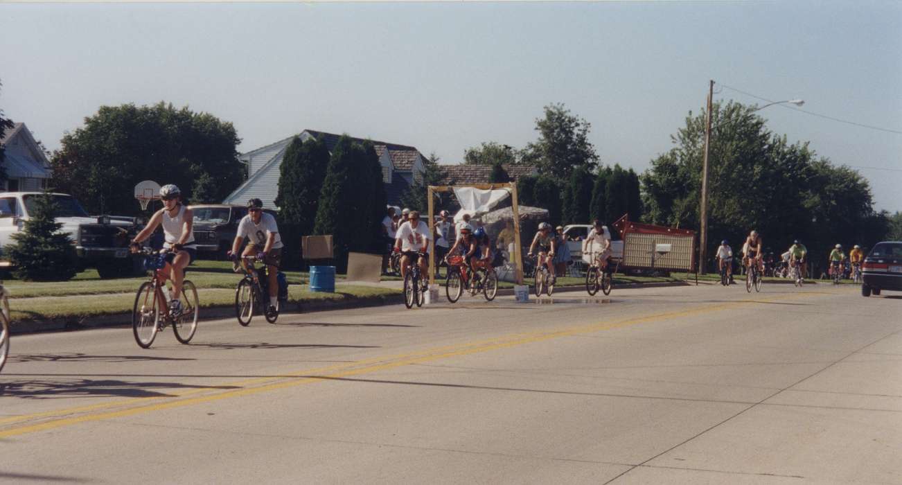 cyclists, Outdoor Recreation, history of Iowa, ragbrai, Waverly Public Library, Iowa, Waverly, IA, Iowa History, suburban