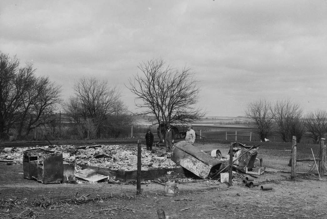 ia, Wrecks, fire, debris, Iowa, history, Homes, IA, Coon Rapids, Photos, Coon Rapids Enterprise, historic, United States, fridge