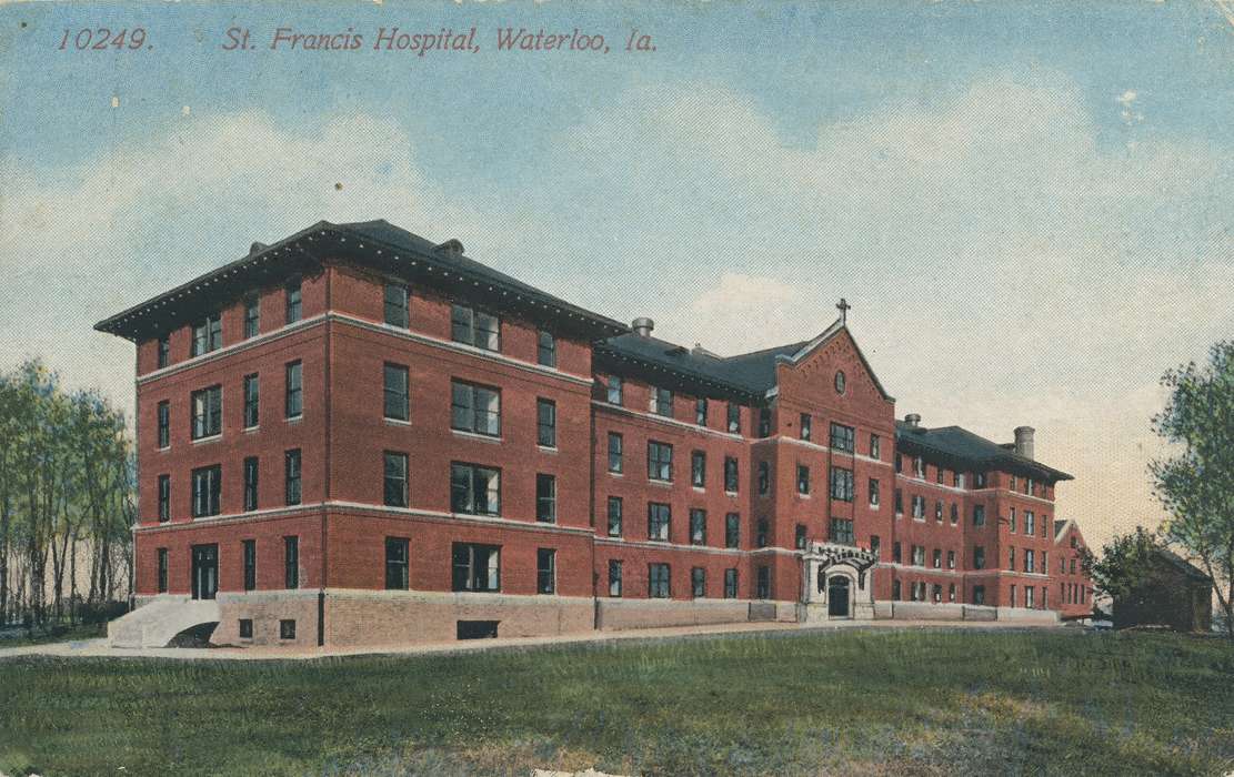 ia, IA, trees, Hospitals, hospital, history, historic, Waterloo, Olsson, Ann and Jons, Iowa, Black Hawk, United States, Photos