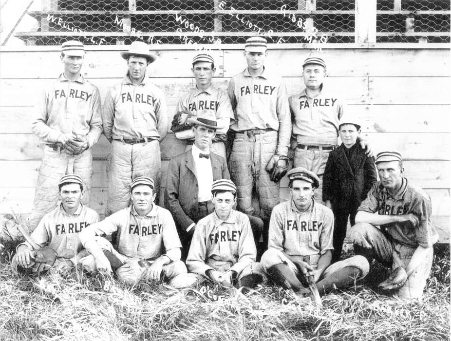 Sports, history of Iowa, Scherrman, Pearl, Iowa History, Outdoor Recreation, Farley, IA, Iowa, baseball