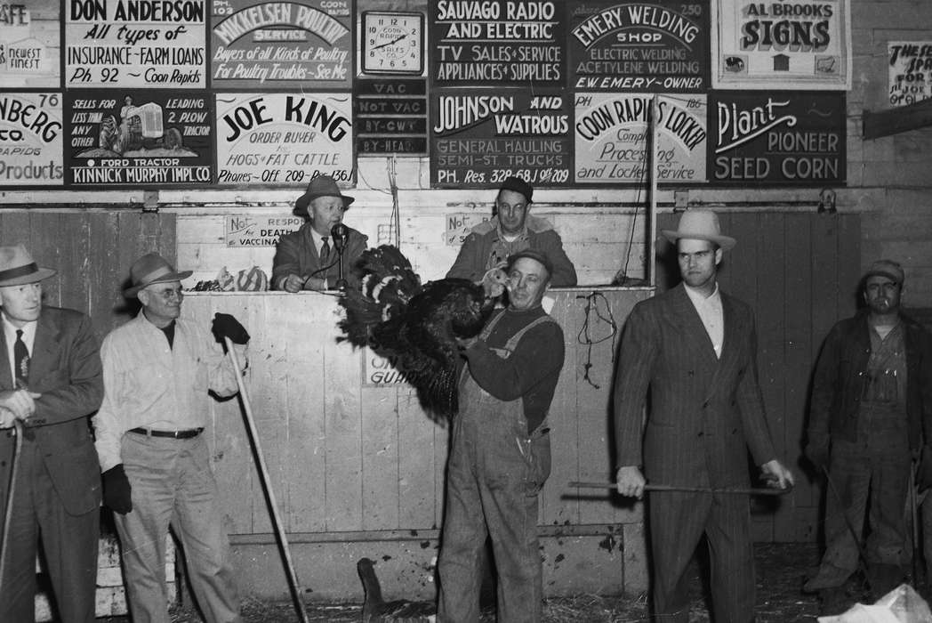 Portraits - Individual, United States, history, ia, Photos, Coon Rapids Enterprise, Animals, historic, Iowa, IA, turkey, Coon Rapids