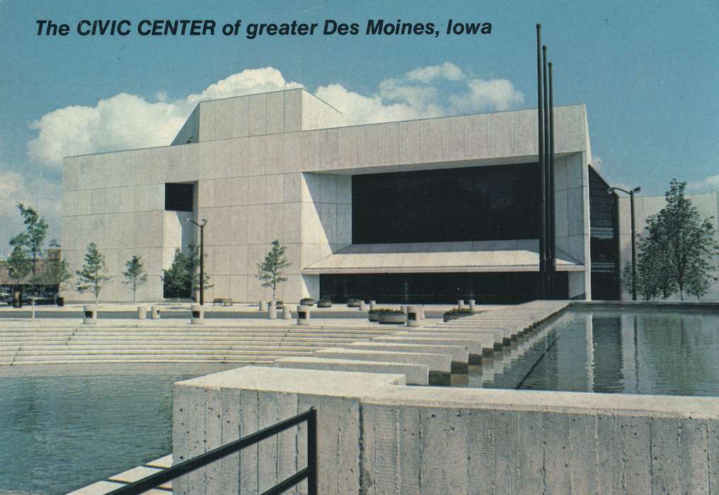 Entertainment, postcard, history of Iowa, Shaulis, Gary, Cities and Towns, Iowa, Iowa History