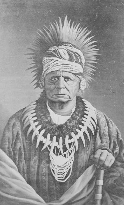 indigenous, chief, native american, People of Color, Portraits - Individual, Iowa History, Keokuk, IA, Iowa, first nation, history of Iowa, Lemberger, LeAnn