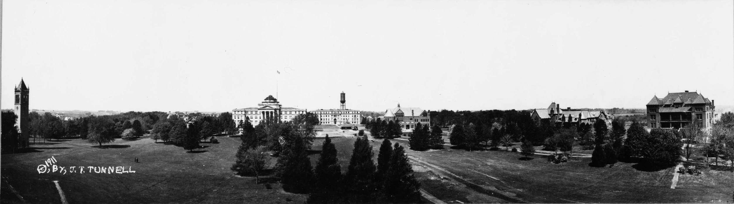 Schools and Education, scenic, Aerial Shots, history of Iowa, Iowa History, iowa state university, trees, Iowa, Landscapes, Library of Congress