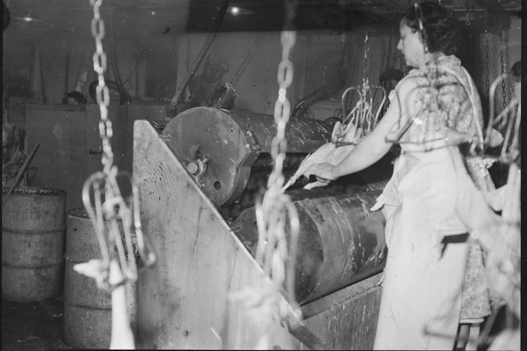 butcher, IA, historic, industries--meat processing, Coon Rapids, meat packing plant, Farming Equipment, machine, Animals, chicken processing plant, Businesses and Factories, Iowa, United States, Photos, history, chicken, ia, Coon Rapids Enterprise