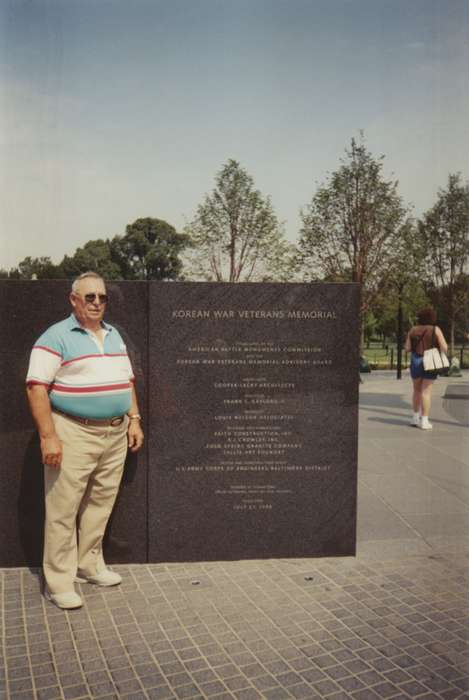 Military and Veterans, korea, Travel, d.c., Curtis, Shirley, veteran, Portraits - Individual, Washington, DC, Iowa, Iowa History, history of Iowa, memorial