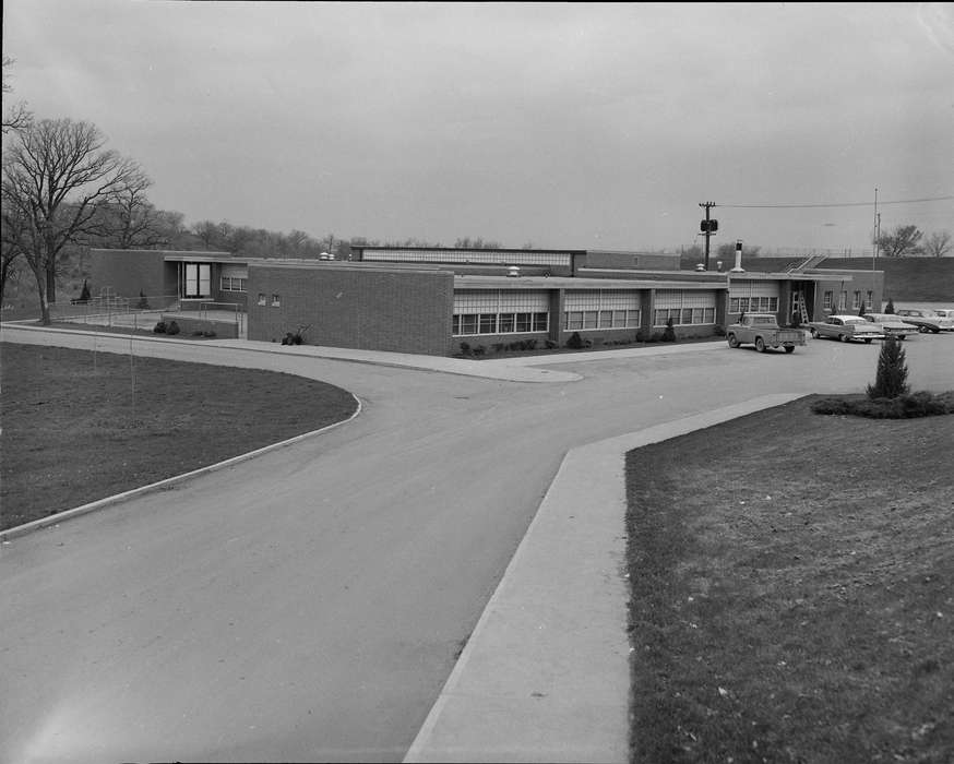 Schools and Education, pickup truck, playground equipment, United States, history, ia, Photos, schools  elementary, car, Coon Rapids Enterprise, historic, Iowa, IA, Cities and Towns, Coon Rapids, Motorized Vehicles