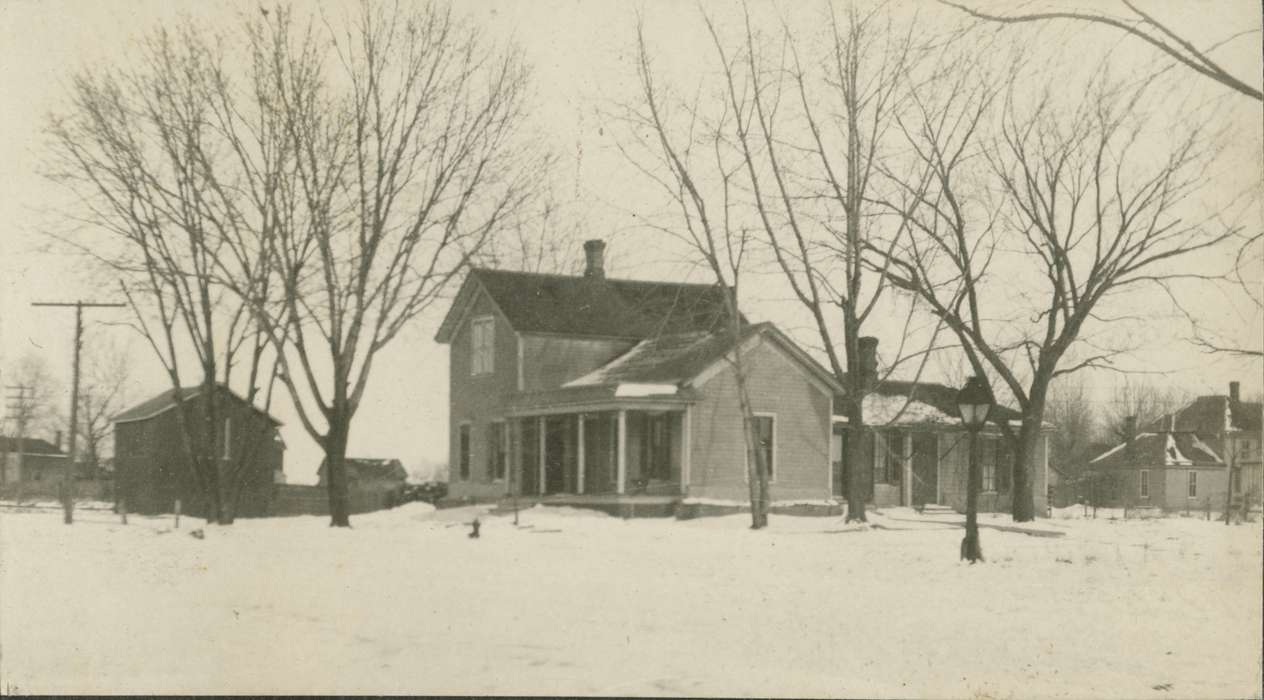 Winter, Farms, house, Iowa History, King, Tom and Kay, snow, Iowa, history of Iowa, IA