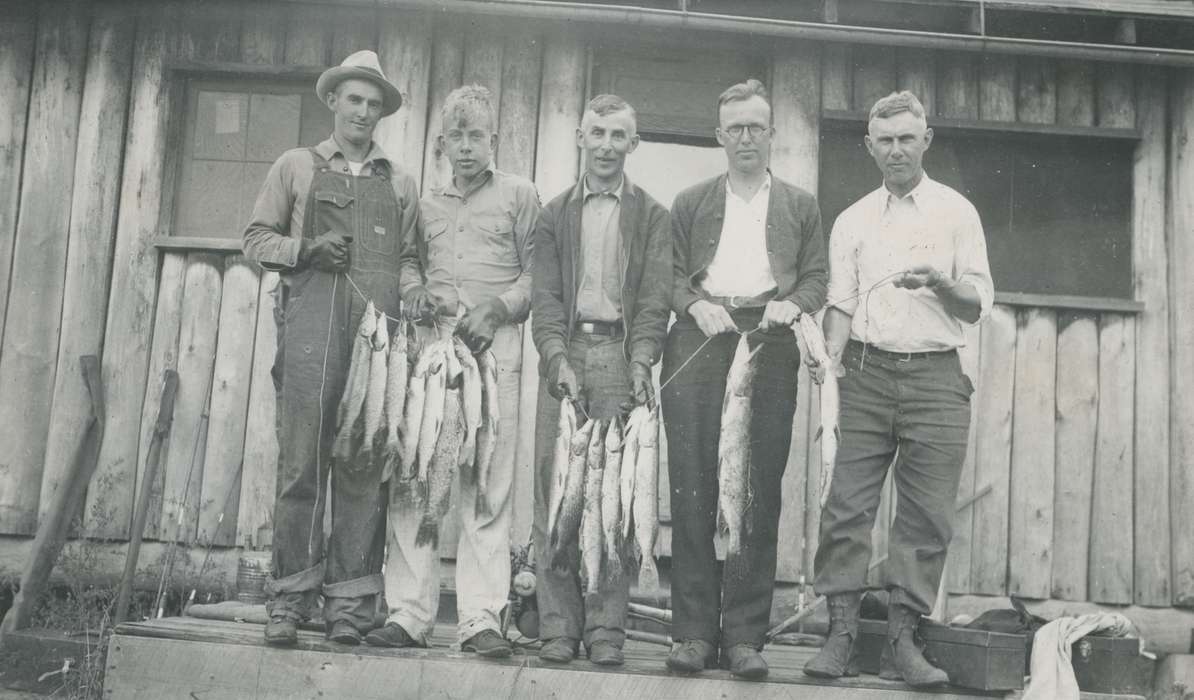 McMurray, Doug, fishing, Lake Inquadona, MN, Outdoor Recreation, Iowa History, Travel, Portraits - Group, Iowa, history of Iowa, fish