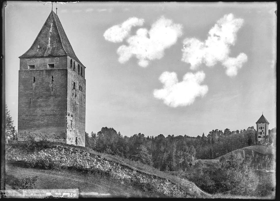 Swiss National Library, tour rouge, Landscapes, Cities and Towns, watch tower, guard tower