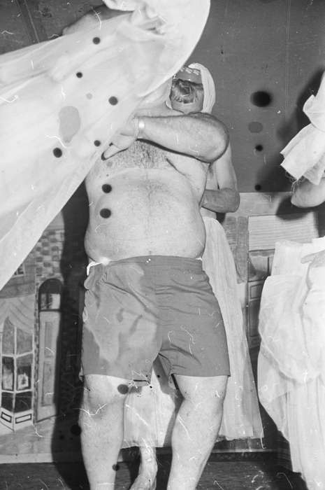 Coon Rapids Enterprise, Entertainment, Dedham, Iowa, cross dressing, historic, Fairs and Festivals, Carroll, United States, dance, IA, ia, stage, history, Photos, genie