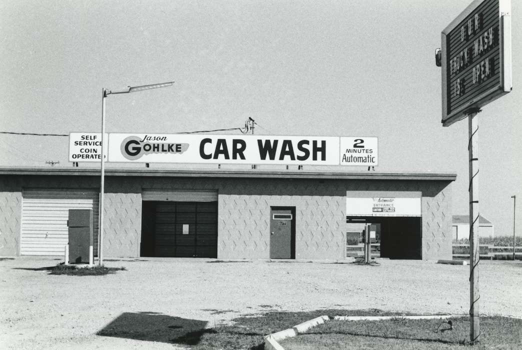 Photos, history, Businesses and Factories, Iowa, car wash, correct date needed, Waverly, Waverly Public Library, United States, ia, IA, historic, Bremer