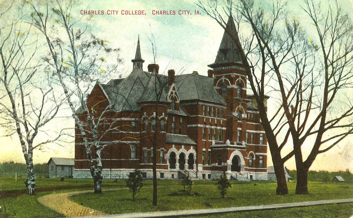 Schools and Education, United States, Rahmiller, Ryan, France, college, ia, Photos, history, education, historic, Iowa, IA, Charles City, Floyd