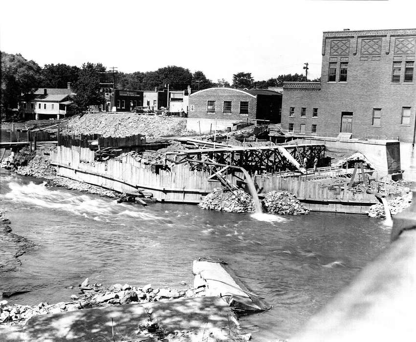 Lakes, Rivers, and Streams, United States, Rahmiller, Ryan, history, ia, Photos, Main Streets & Town Squares, main street, historic, Iowa, dam, IA, Charles City, Floyd