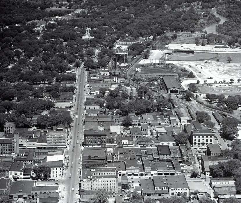 city, Iowa, Aerial Shots, Clinton Public Library, Iowa History, history of Iowa