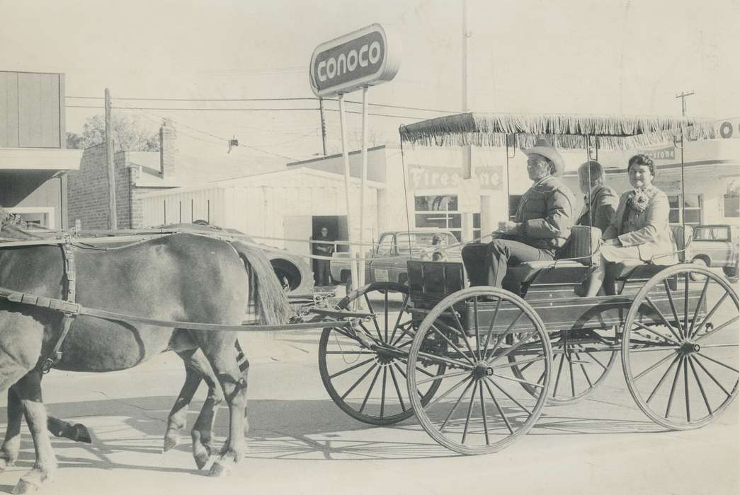 horse carriage, wartburg, Main Streets & Town Squares, parade, Fairs and Festivals, homecoming, Iowa History, wartburg college, Waverly, IA, Cities and Towns, Iowa, Waverly Public Library, history of Iowa