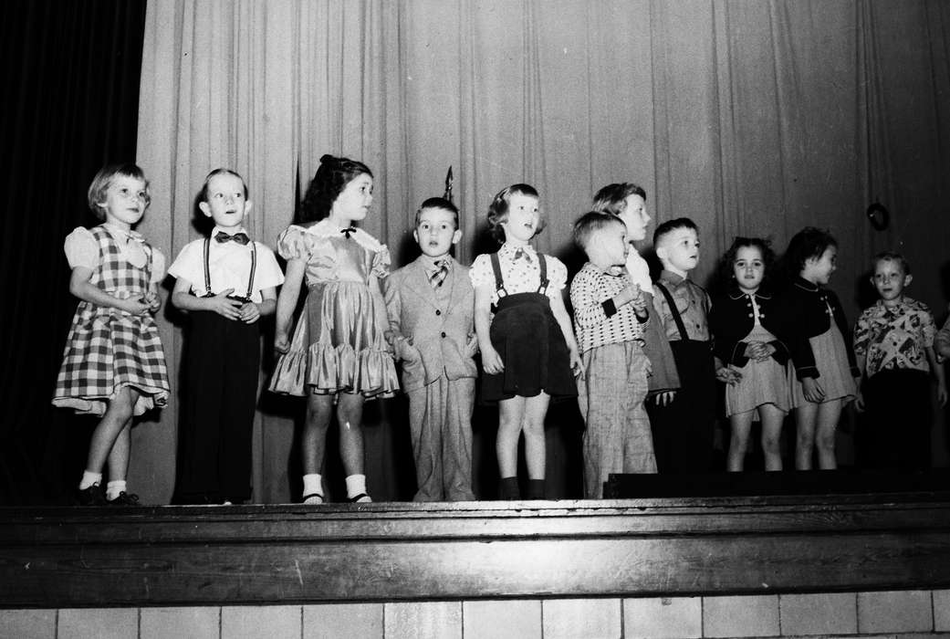Portraits - Group, Schools and Education, curtains, history, Holidays, Photos, stage, Children, suspenders, Iowa, IA, formal attire, United States, bowtie, ia, Entertainment, Coon Rapids Enterprise, historic, performance, Coon Rapids