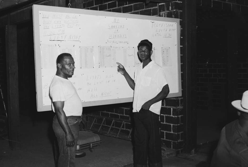 work schedule, Iowa, IA, United States, Photos, historic, Labor and Occupations, Coon Rapids, whiteboard, history, ia, Coon Rapids Enterprise, People of Color