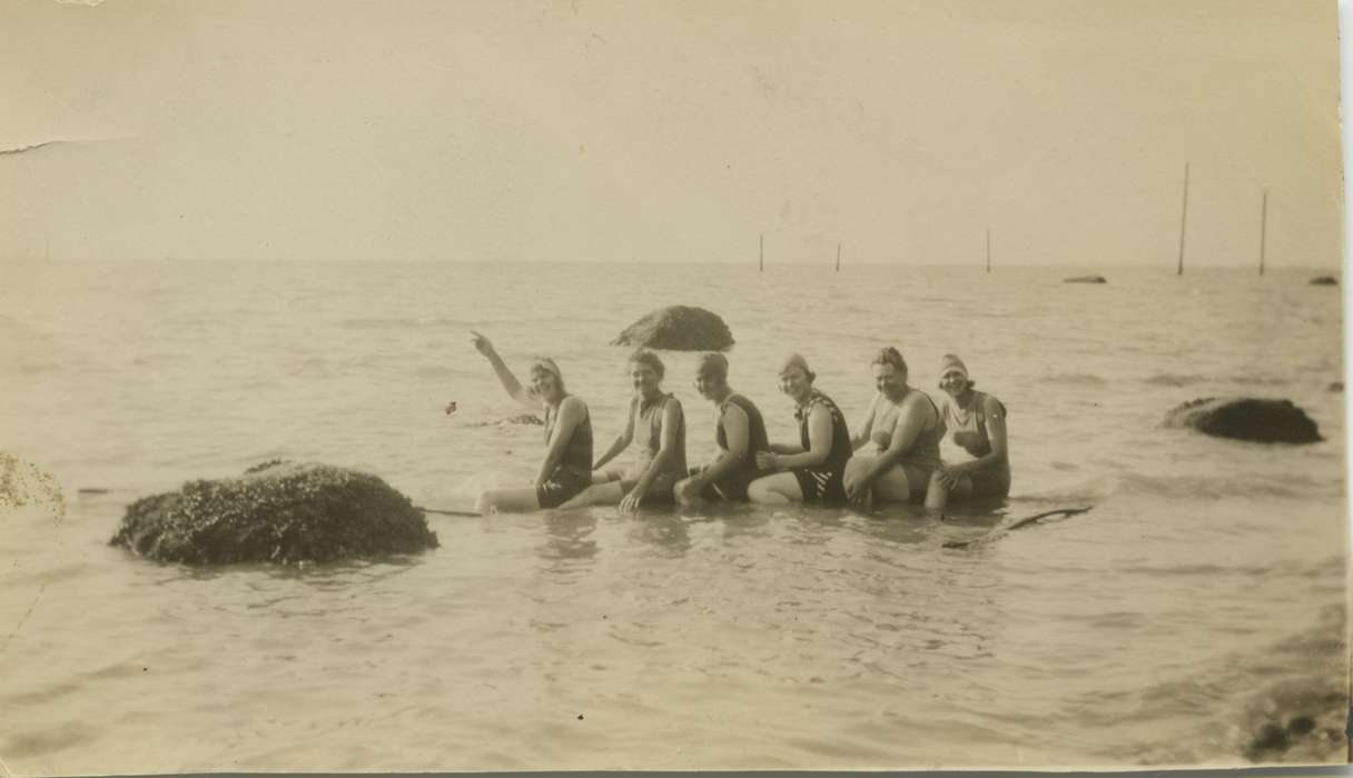 swimsuit, women, Dean, Shirley, Iowa History, Lakes, Rivers, and Streams, Iowa, history of Iowa, IA