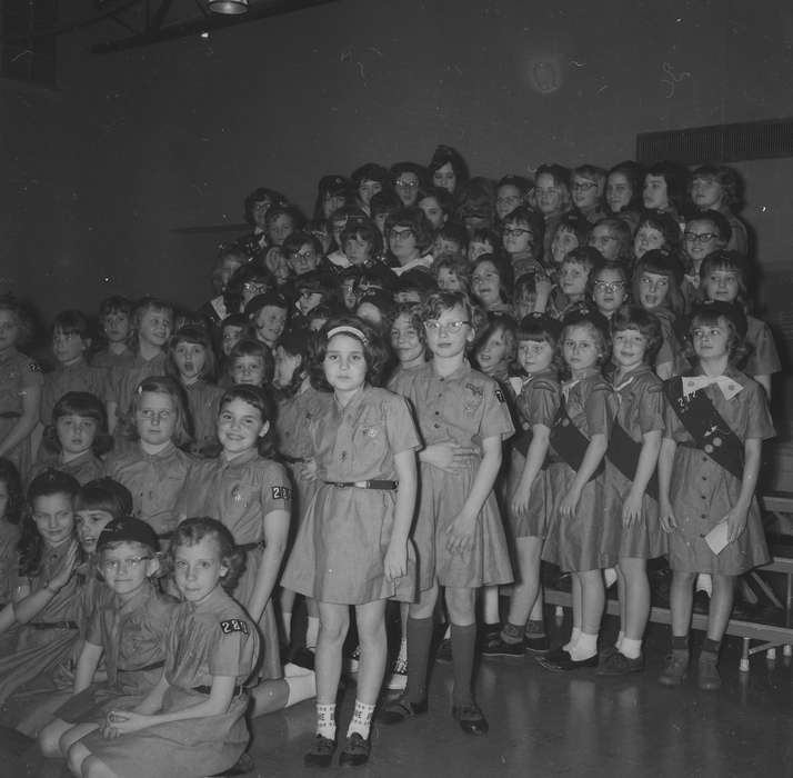 ia, Civic Engagement, Iowa, history, IA, Coon Rapids, Photos, girl scout, girl scouts, Coon Rapids Enterprise, Portraits - Group, Children, historic, United States