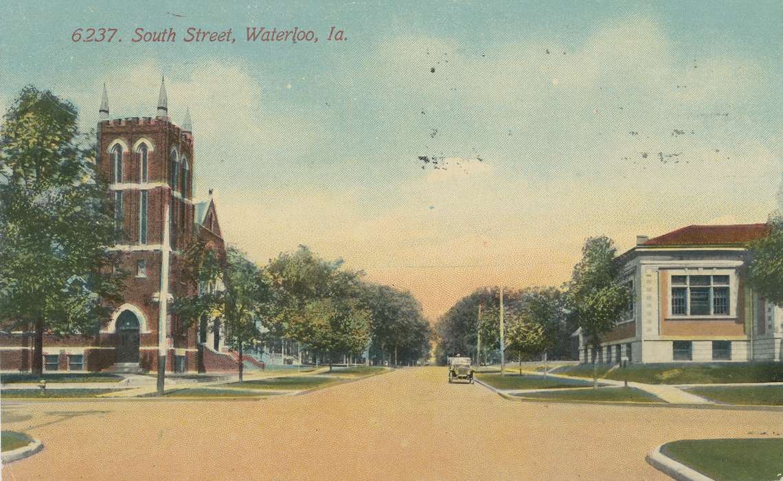 Schools and Education, Religious Structures, brick building, library, United States, history, Waterloo, ia, Photos, church, Black Hawk, historic, congregational church, Olsson, Ann and Jons, IA, Iowa, Cities and Towns