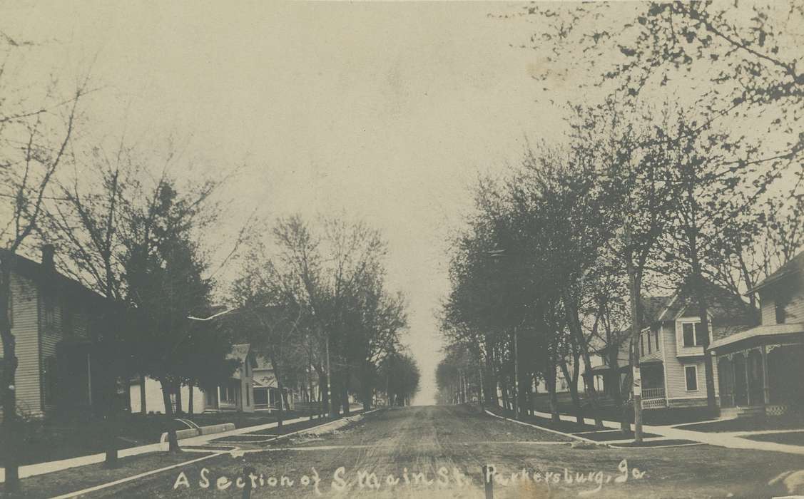 Shaulis, Gary, Homes, postcard, history of Iowa, Main Streets & Town Squares, Iowa, Iowa History